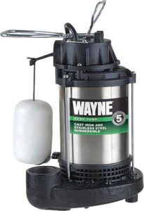 1. Wayne 3/4 HP Submersible Basement Sump Pump