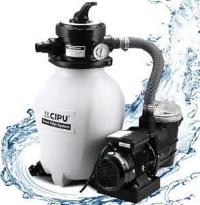 6. CIPU 12-inch Above Ground Pool Pump