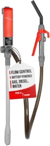 1. TERA PUMP Portable Battery Powered Fuel Transfer Pump